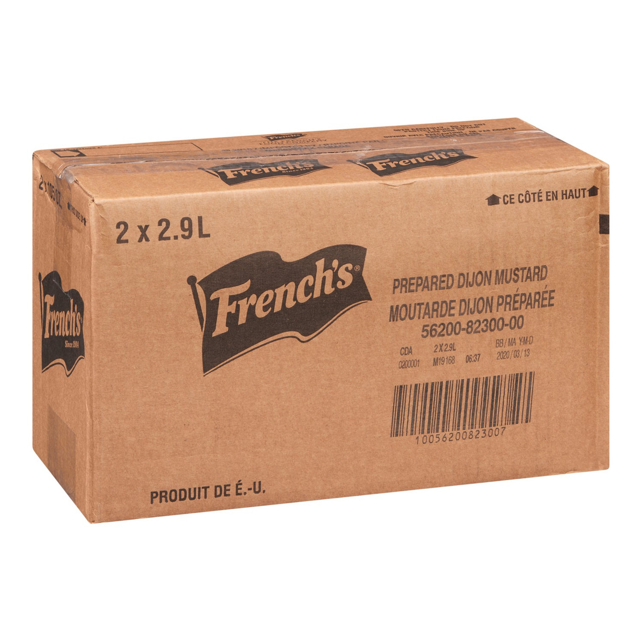 French's Prepared Dijon Mustard | 2.9L/Unit, 2 Units/Case