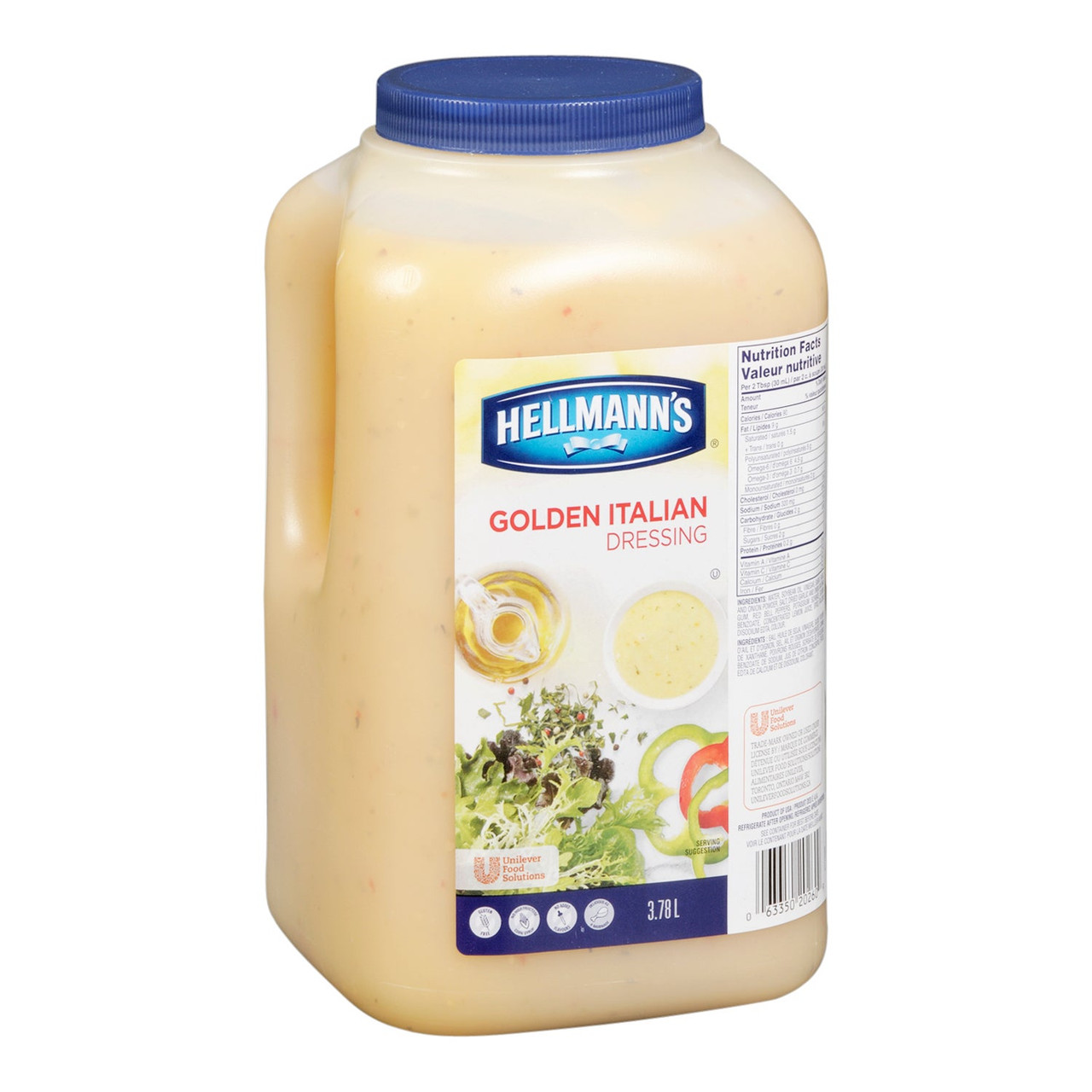 Hellmann's Golden Italian Dressing, Gluten Free | 3.78L/Unit, 2 Units/Case