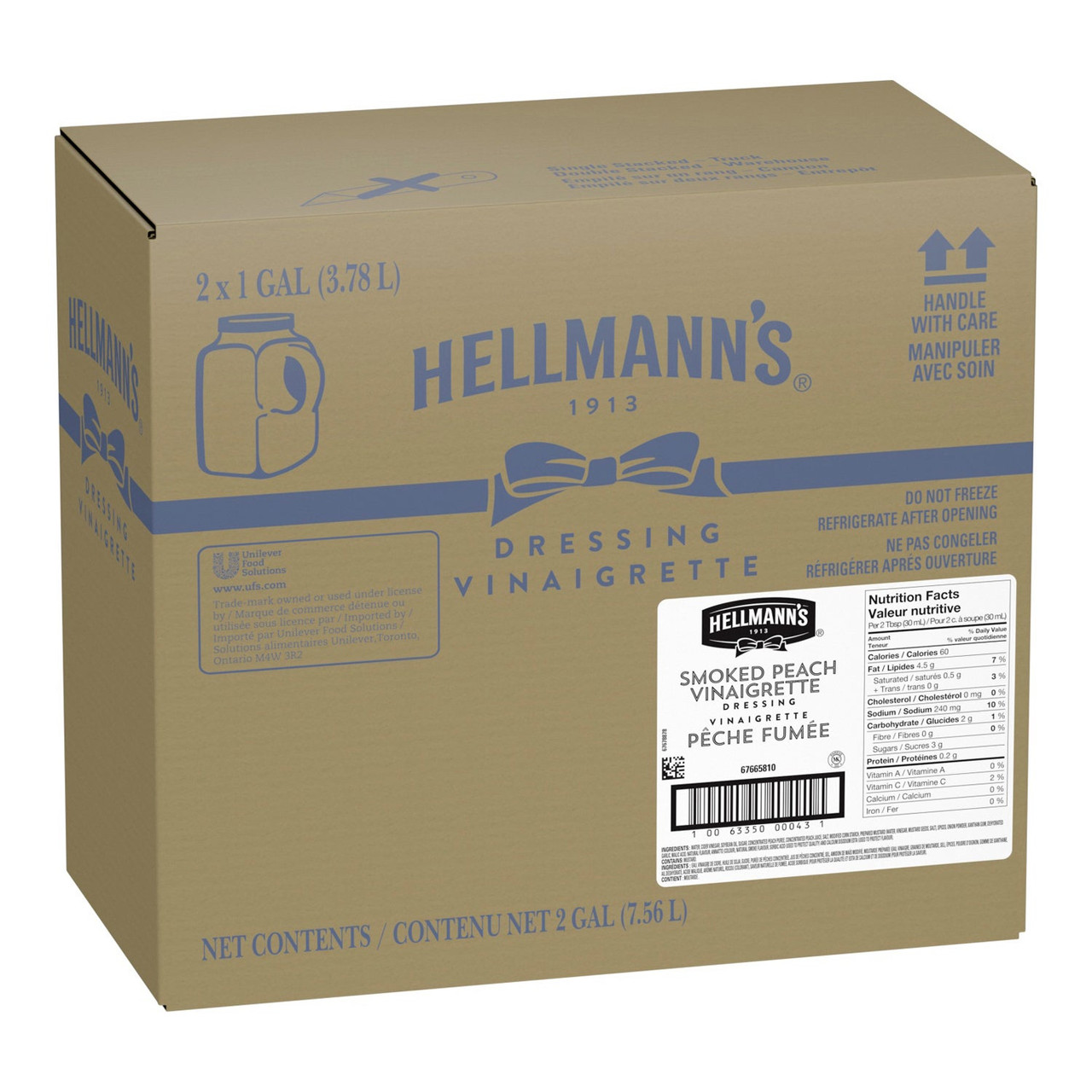 Hellmann's Smoked Peach Dressing | 3.78L/Unit, 2 Units/Case