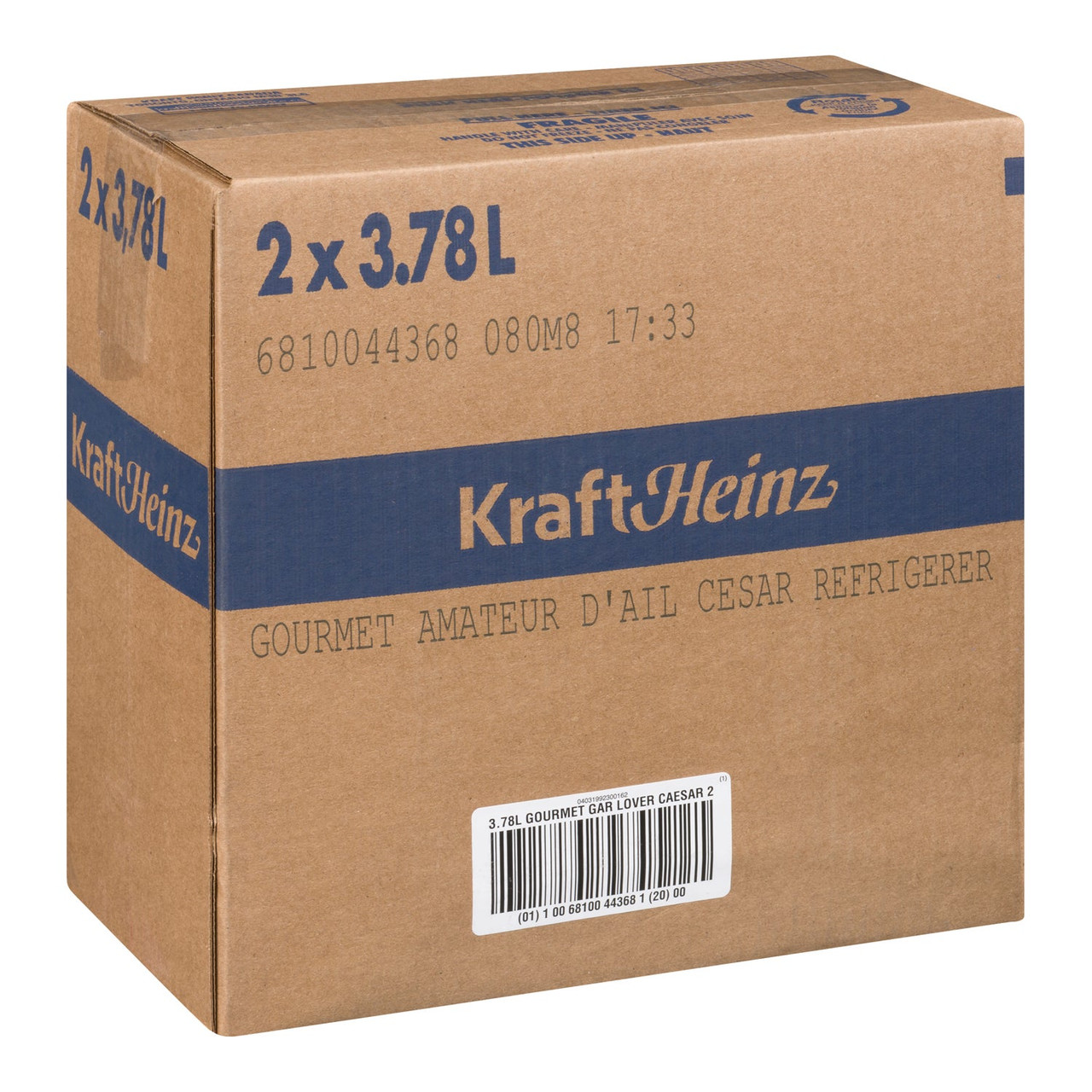 Kraft Garlic Lovers Caesar Dressing, Trans Fat Compliant | 3.78L/Unit, 2 Units/Case