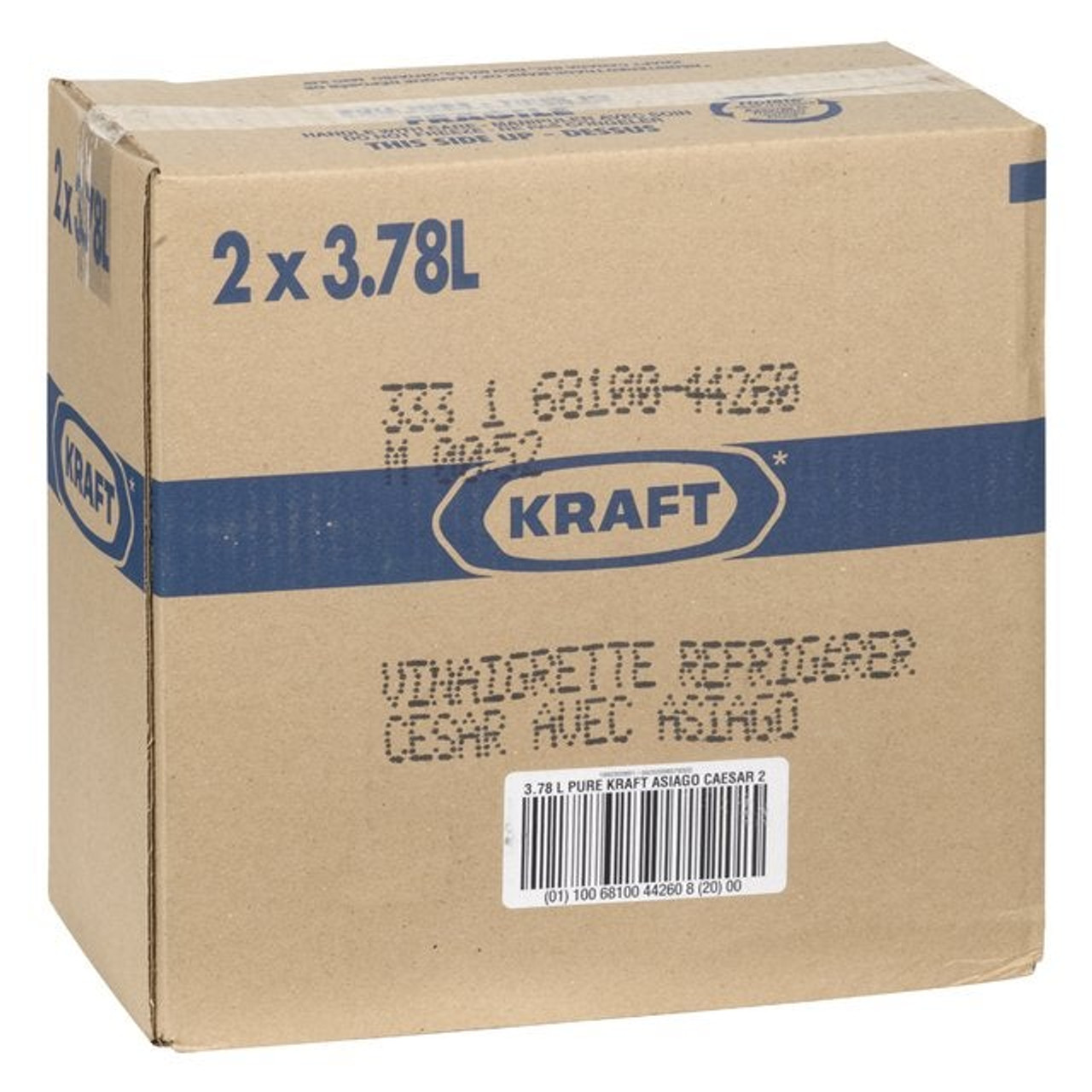 Kraft Pure Pure Asiago Caesar Dressing | 3.78L/Unit, 2 Units/Case