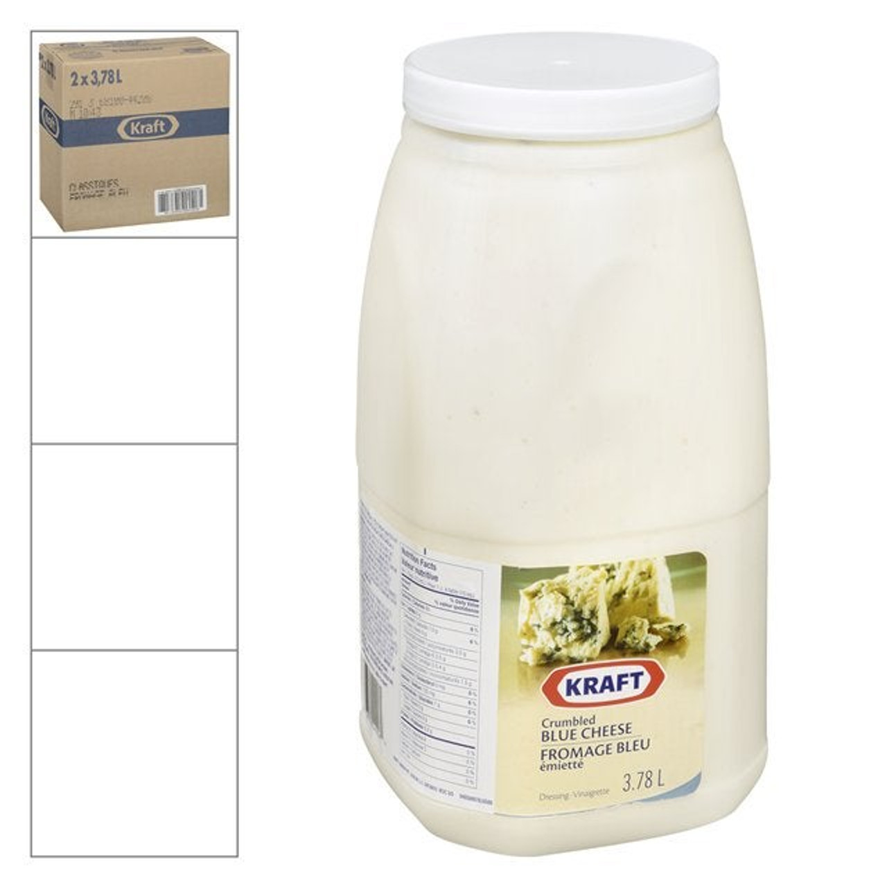 Kraft Crumbled Blue Cheese Dressing, Trans Fat Compliant | 3.78L/Unit, 2 Units/Case