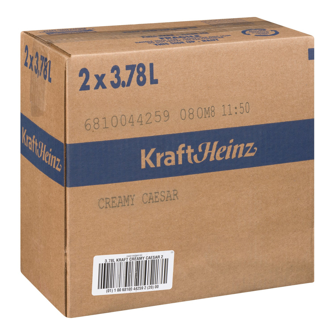 Kraft Creamy Caesar Dressing, Trans Fat Compliant | 3.78L/Unit, 2 Units/Case