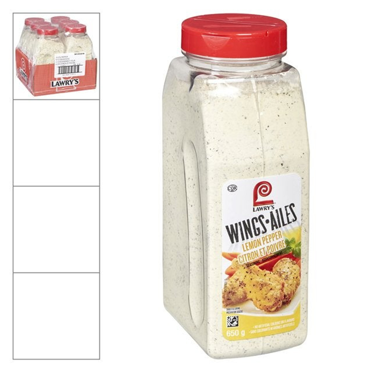 Lawry's Lemon Pepper Wing Seasoning | 650G/Unit, 6 Units/Case