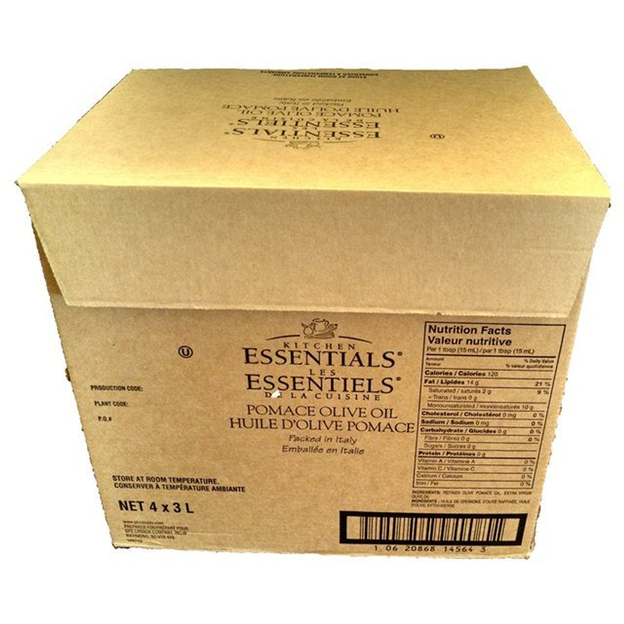 Kitchen Essentials Olive Pomace Oil | 3L/Unit, 4 Units/Case
