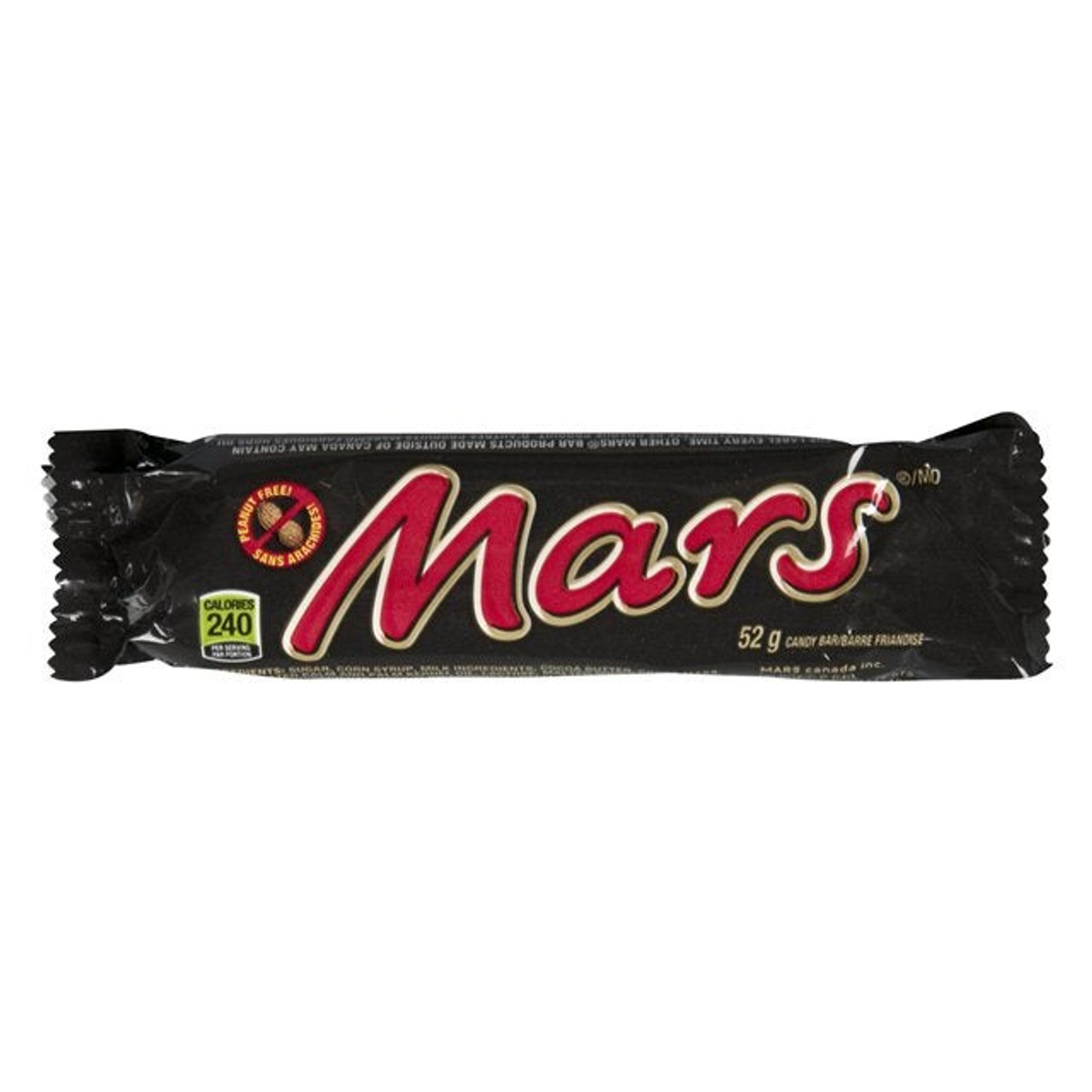 MARS Mars Chocolate Bars, 52G, Single, Box | 48UN/Unit, 1 Unit/Case