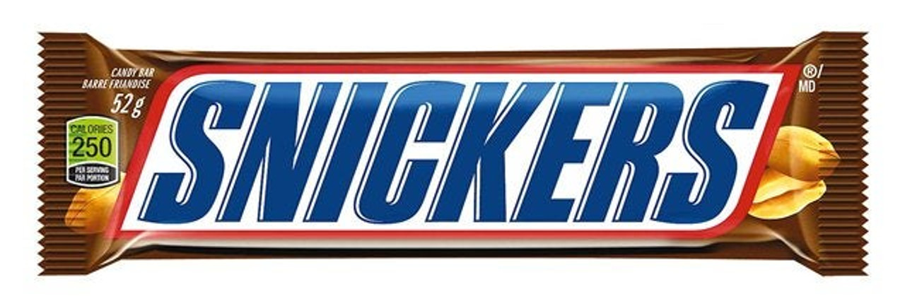 MARS Snickers Chocolate Bars | 52G/Unit, 48 Units/Case