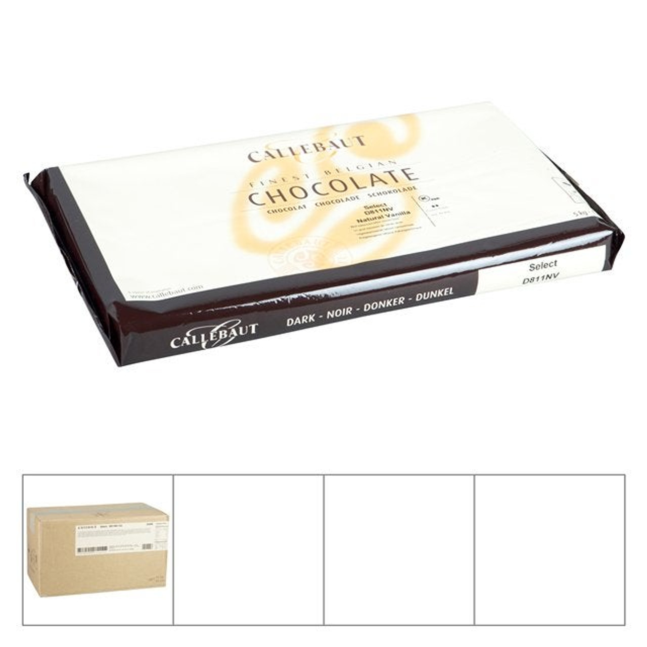 Callebaut Dark Chocolate Slabs | 5KG/Unit, 5 Units/Case