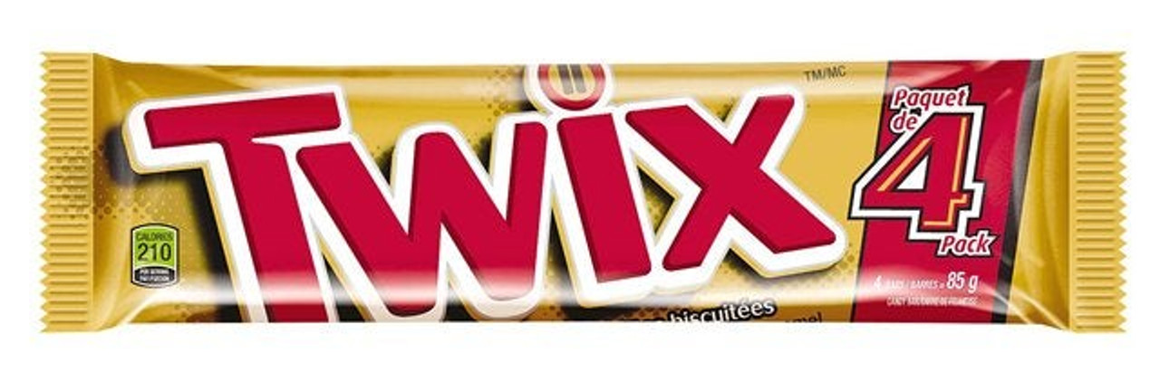 TWIX Twix Chocolate Bars, 2 Piece, 85G | 24UN/Unit, 1 Unit/Case