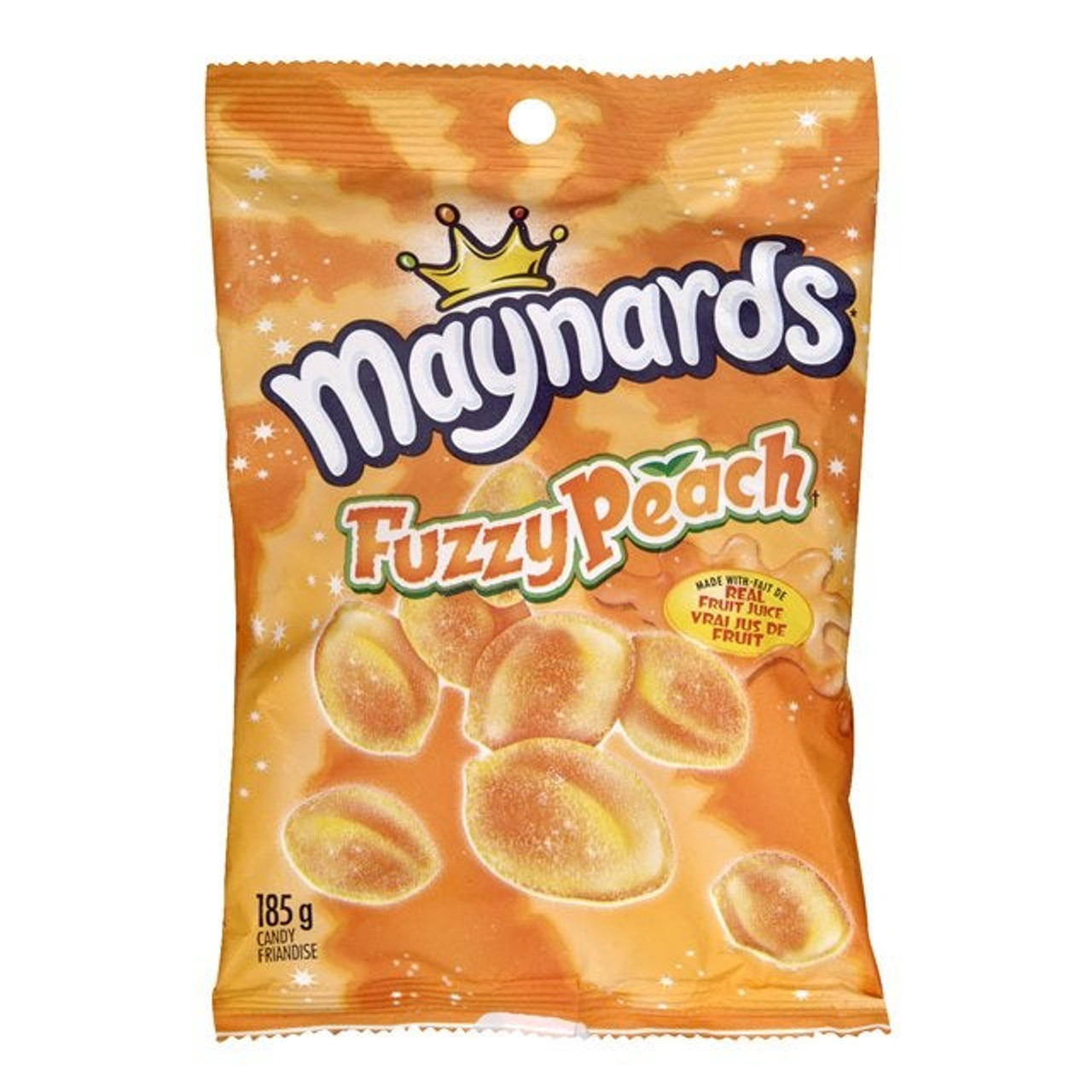 Maynards Fuzzy Peach Candy, Bag | 185G/Unit, 12 Units/Case