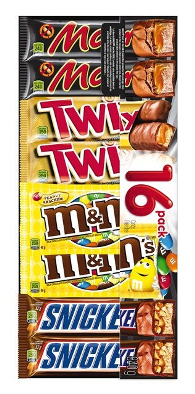 MARS Assorted Candy Bars, 16 Count | 16UN/Unit, 1 Unit/Case