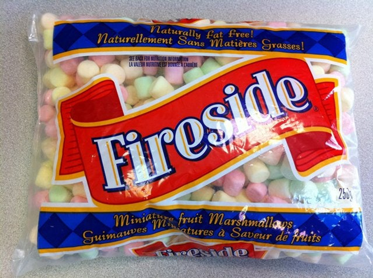 Fireside Diastatic Coloured Miniature Marshmallows | 250G/Unit, 24 Units/Case