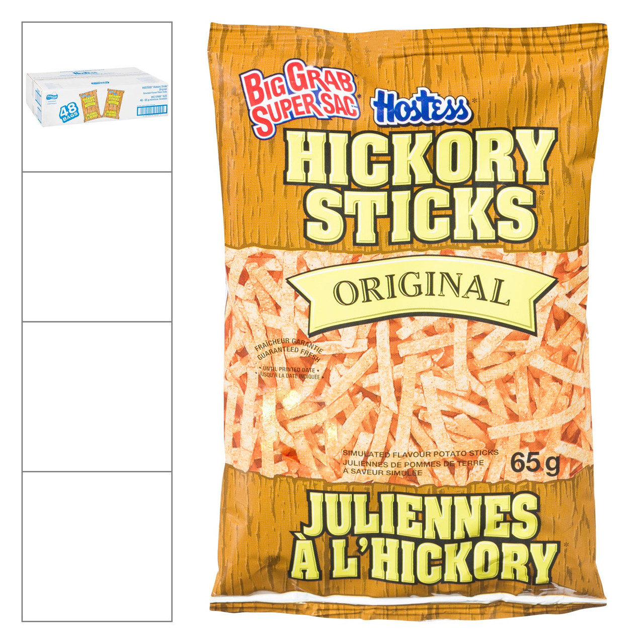 Hostess Hickory Sticks Chips | 65G/Unit, 48 Units/Case