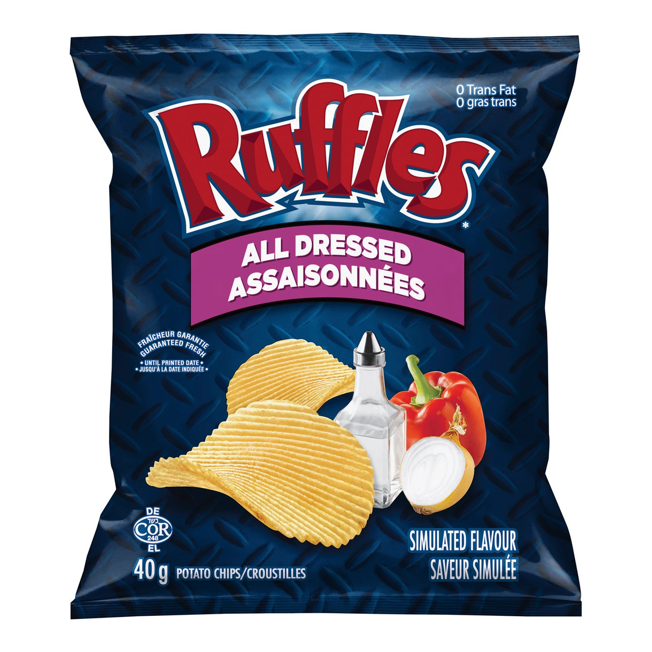 Ruffles All Dressed Potato Chips | 40G/Unit, 48 Units/Case