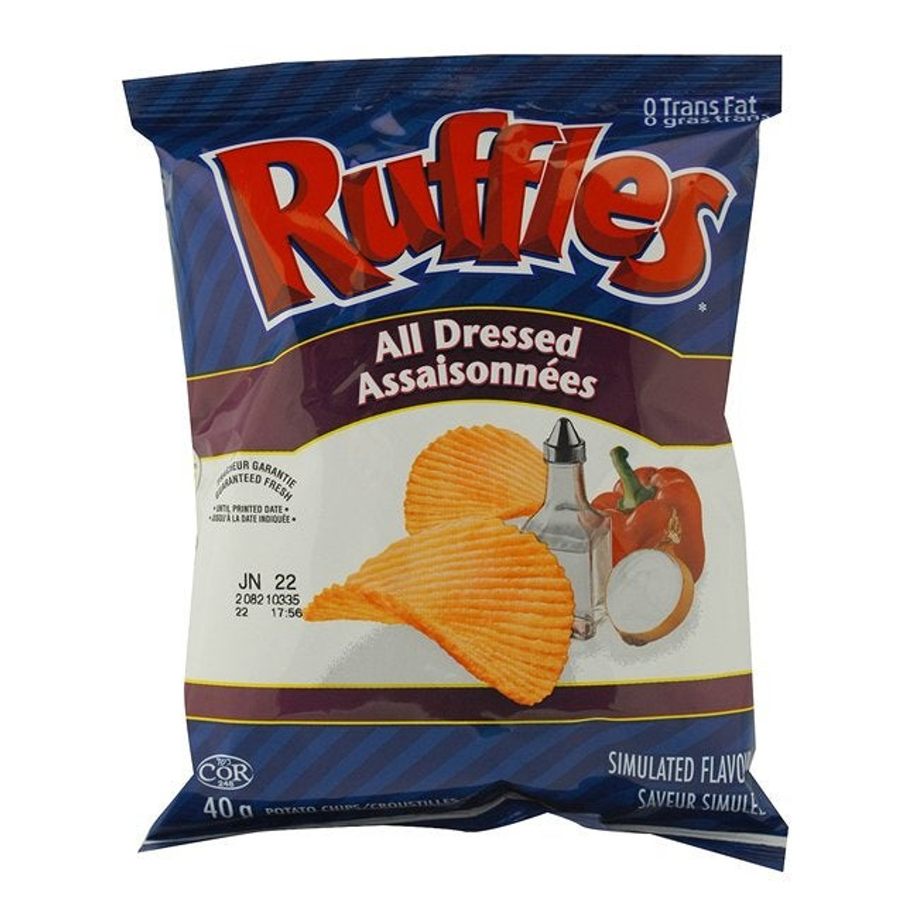 Ruffles All Dressed Potato Chips | 40G/Unit, 48 Units/Case