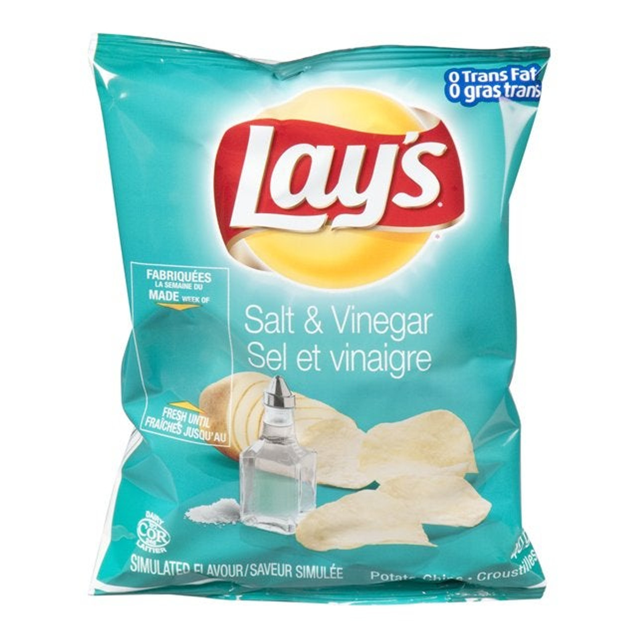 Lay's Salt & Vinegar Potato Chips | 40G/Unit, 40 Units/Case