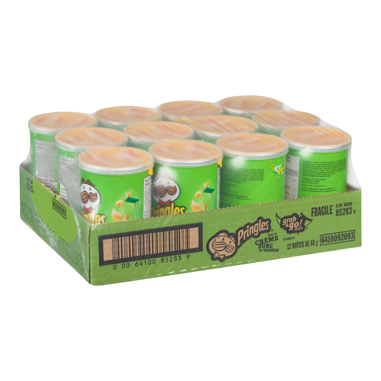 Pringles Sour Cream & Onion Potato Chips, Pringles | 68G/Unit, 12 Units/Case