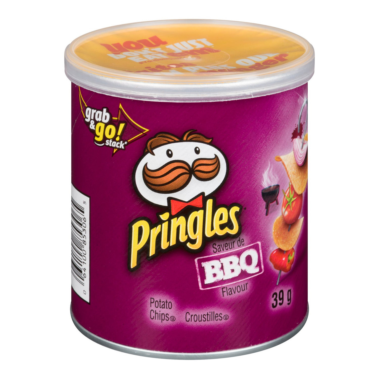 Pringles Barbeque Potato Chips, Small Can | 39G/Unit, 12 Units/Case