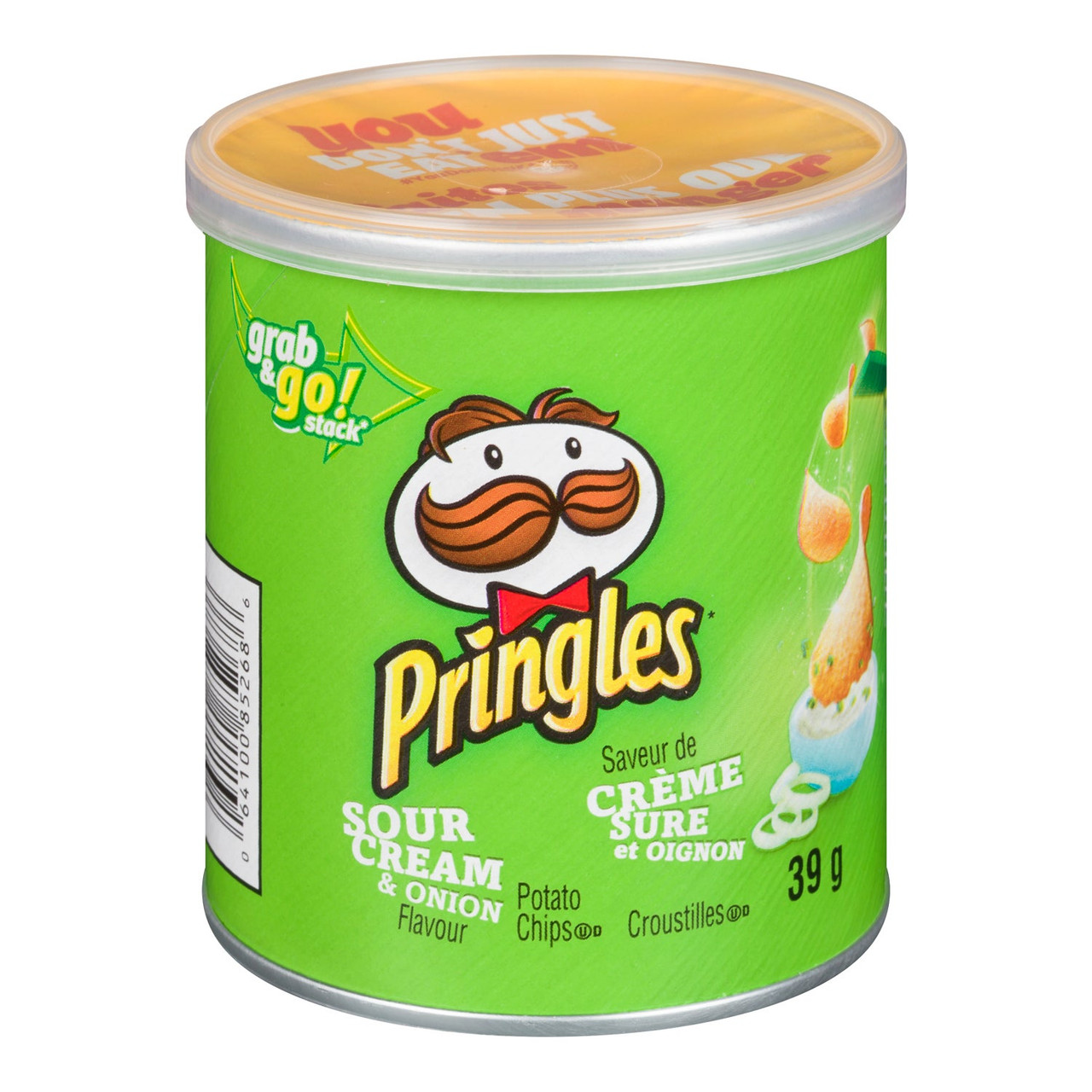Pringles Sour Cream And Onion Potato Chips, Small Can | 39G/Unit, 12 ...