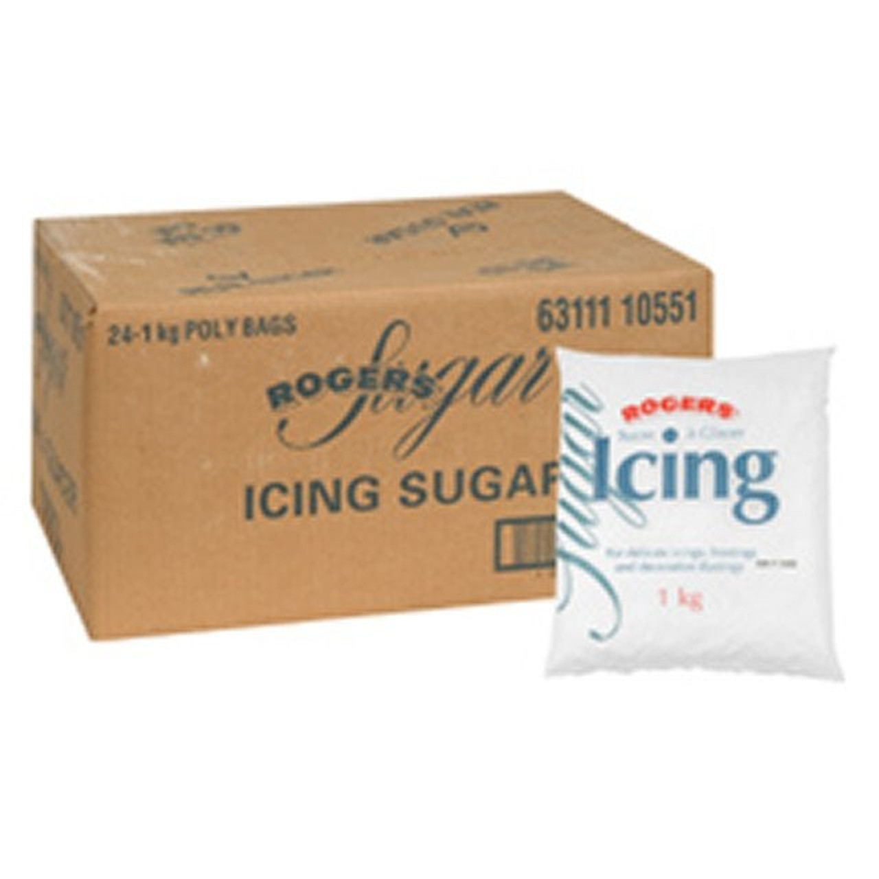 Rogers Icing Sugar | 1KG/Unit, 24 Units/Case
