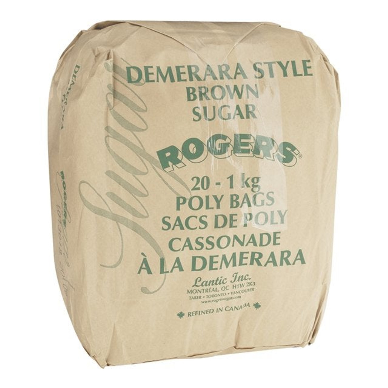 Rogers Demerara Brown Sugar | 1KG/Unit, 20 Units/Case