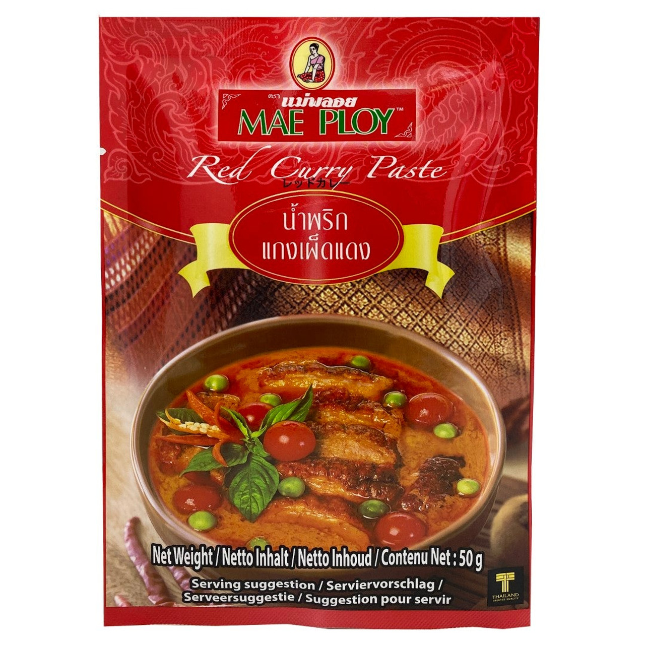 Mae Ploy Red Curry Paste | 50G/Unit, 12 Units/Case