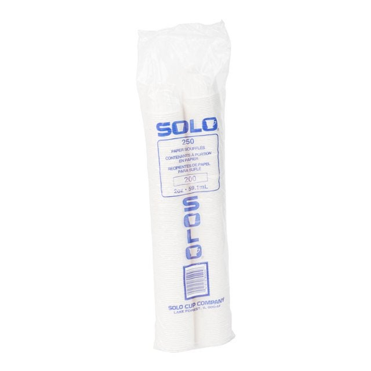 Solo 2oz White Paper Portion Cups | 250UN/Unit, 20 Units/Case