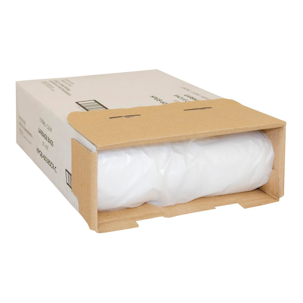 Hy Pax Clear Strong Garbage Bags, 30X38In Fcs | 25UN/Unit, 4 Units/Case