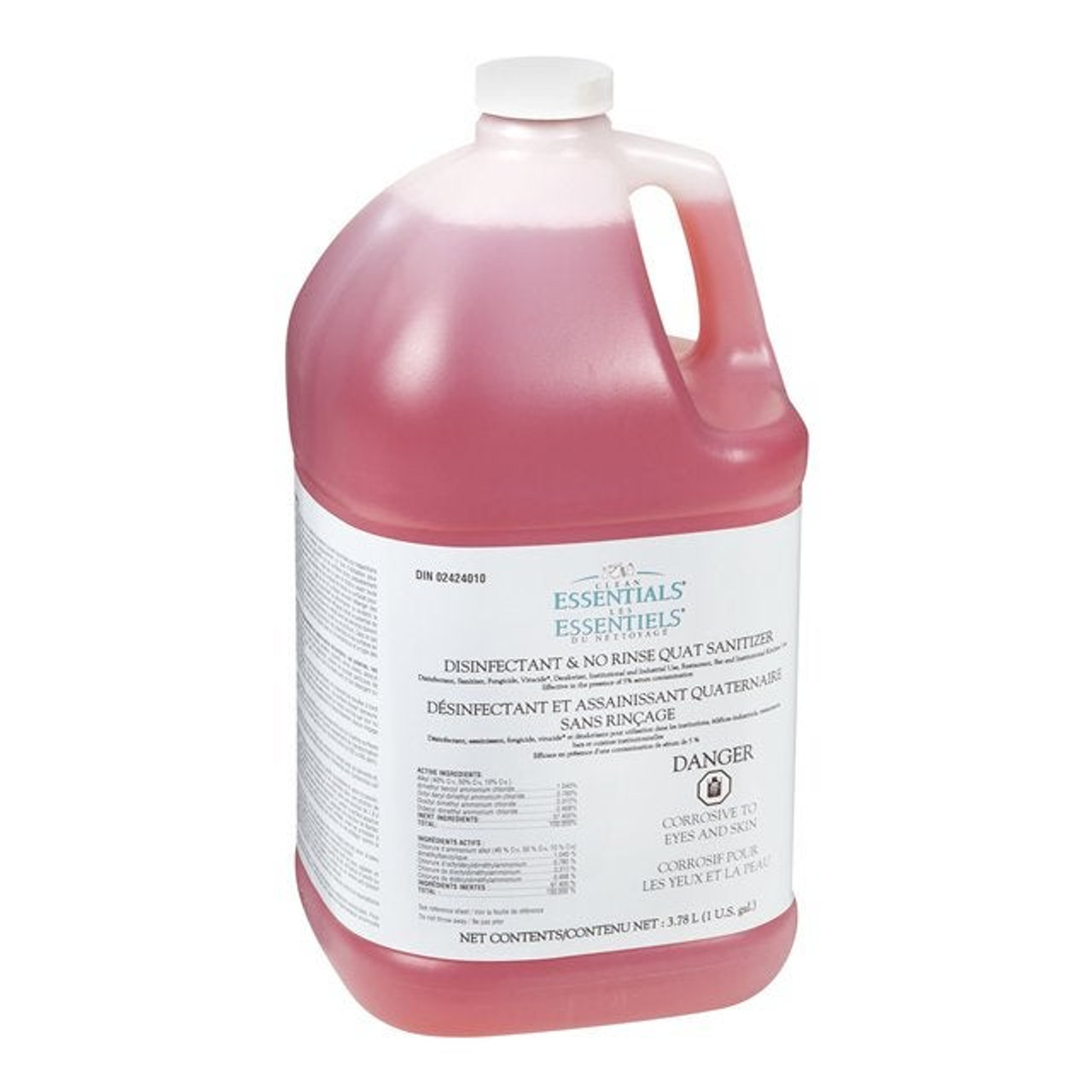 Clean Essential Disinfectant No Rinse Sanitizers, Quaternary | 3.78L/Unit, 2 Units/Case