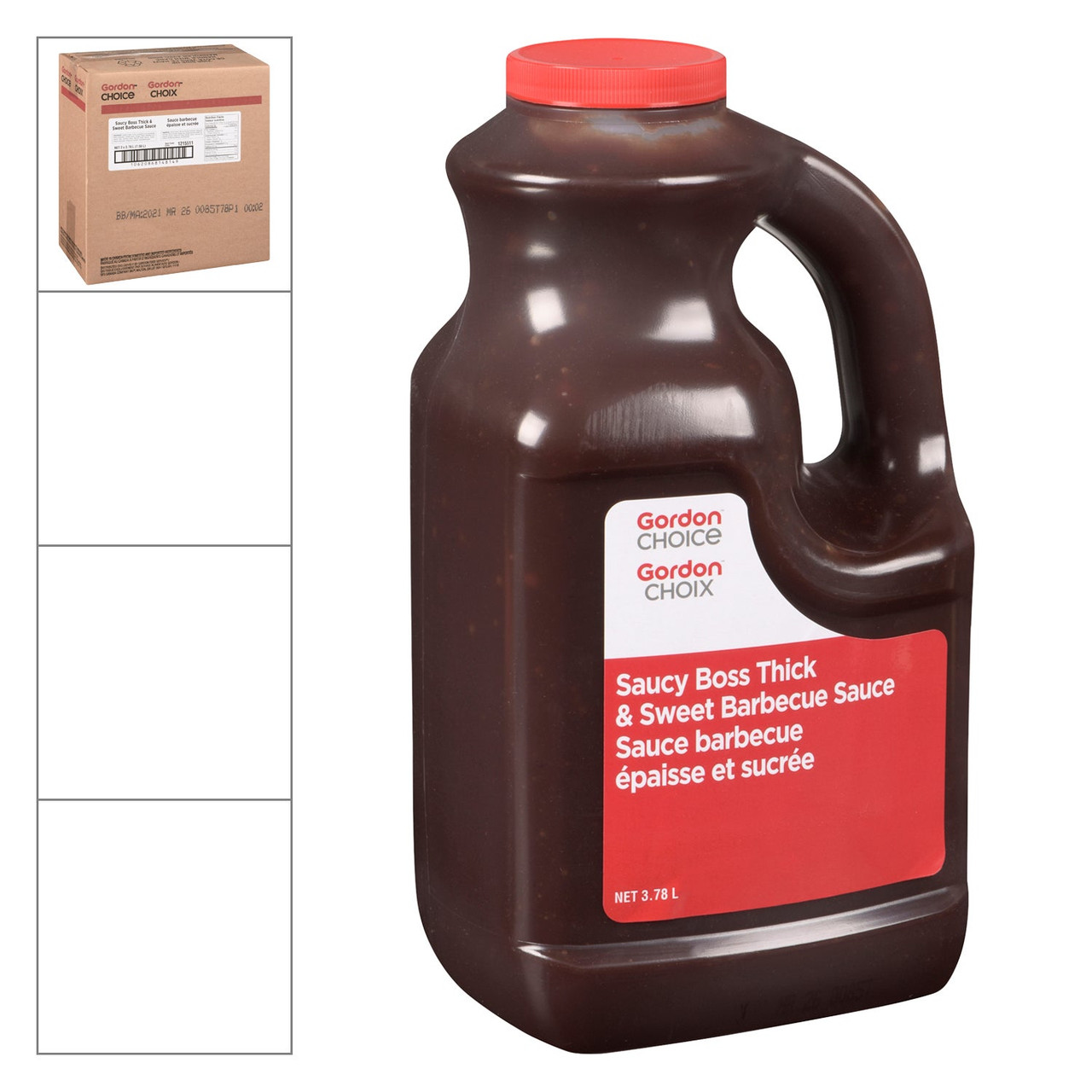 Gordon Choice Saucy Boss Thick & Sweet Barbeque Sauce | 3.7L/Unit, 2 Units/Case