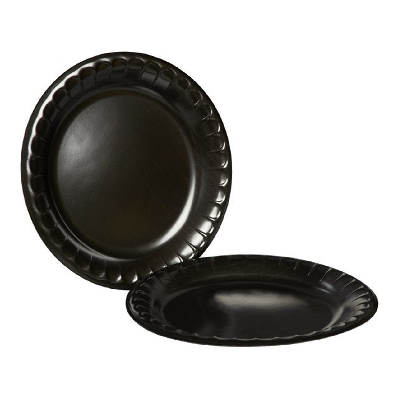 Gordon Choice 9In Black Laminated Foam Plates, Premium | 125UN/Unit, 4 Units/Case