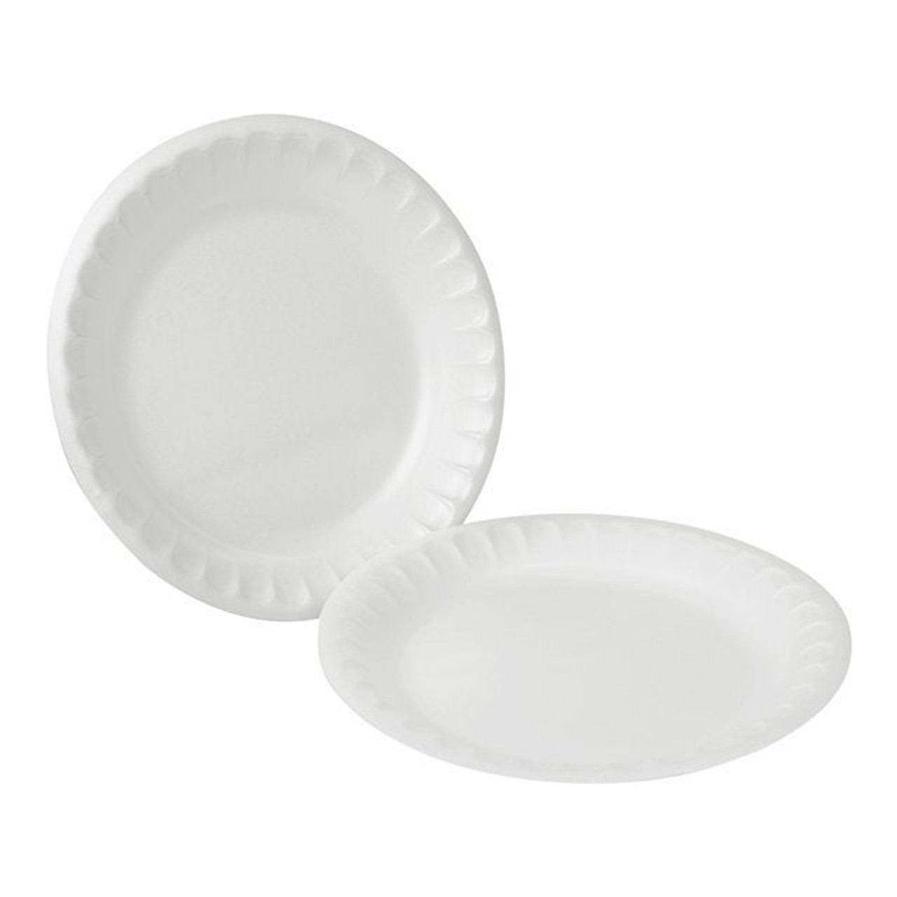 Gordon Choice 9in White Foam Plates, Satin | 500UN/Unit, 1 Unit/Case