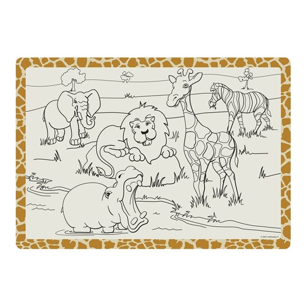 Hoffmaster Paper Placemats, Design Jungle Fun 9.75 X 14In | 1000UN/Unit, 1 Unit/Case