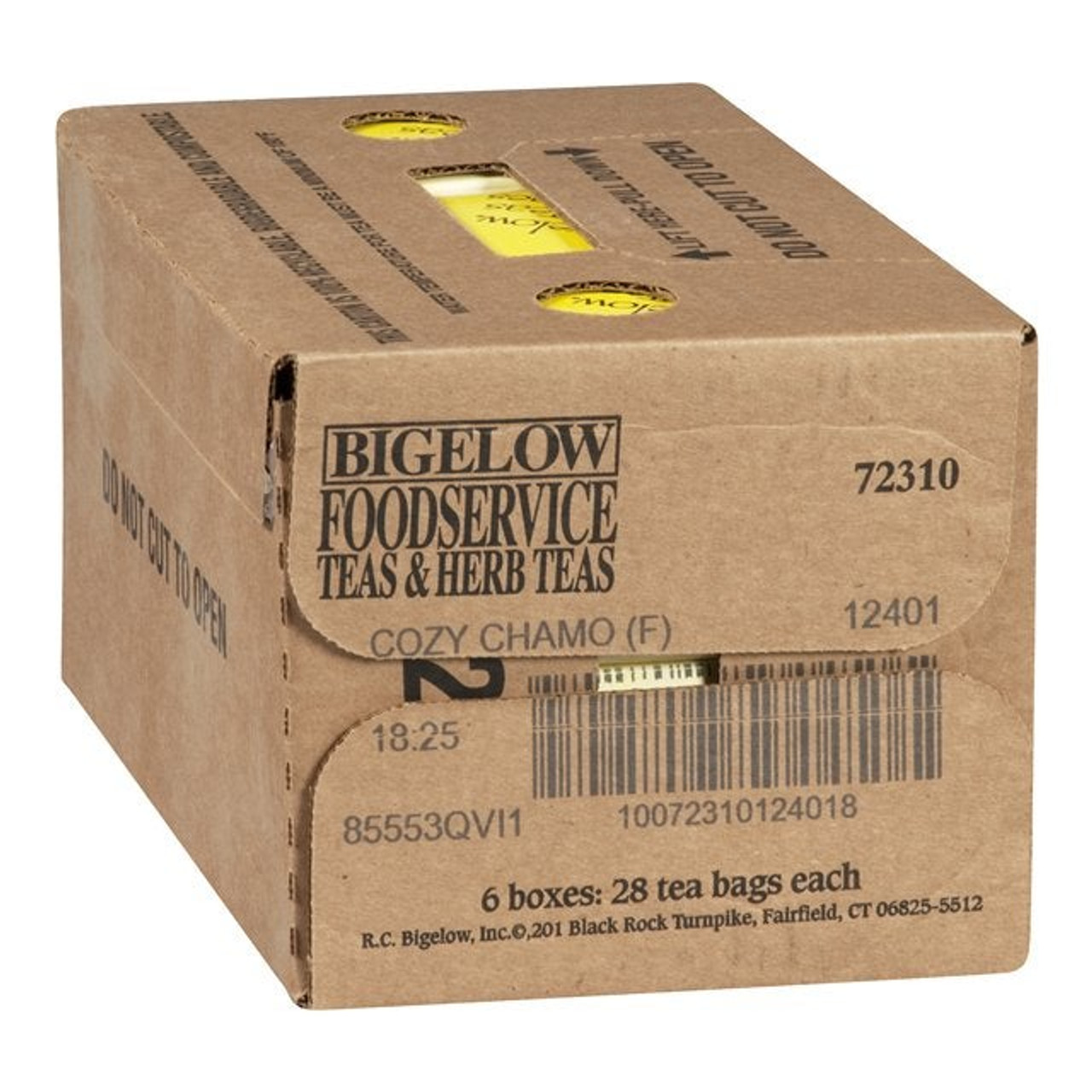 Bigelow Herbal Chamomile Tea, Cozy | 28UN/Unit, 6 Units/Case