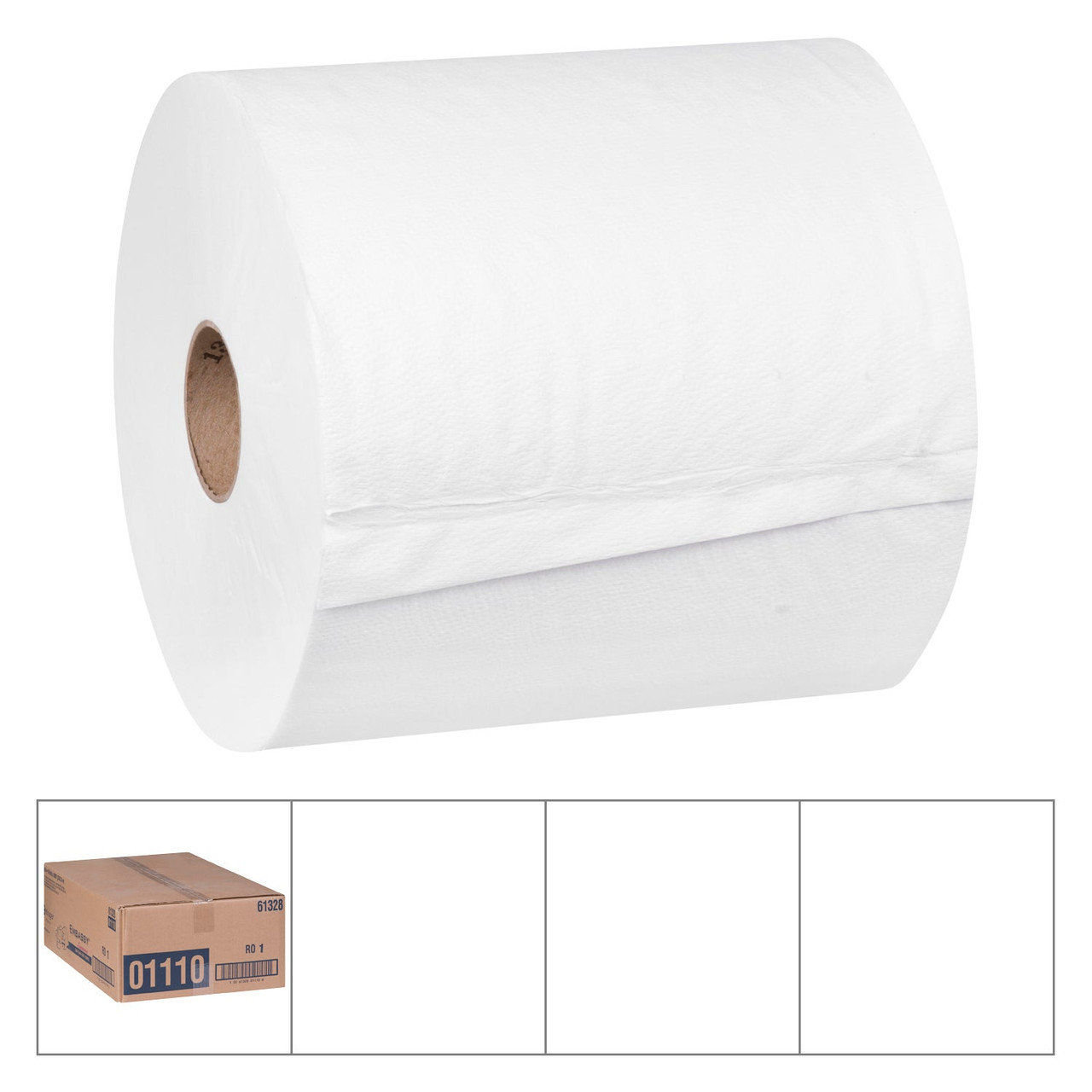 Embassy White Towel Rolls, 8In X 800Ft | 6UN/Unit, 1 Unit/Case
