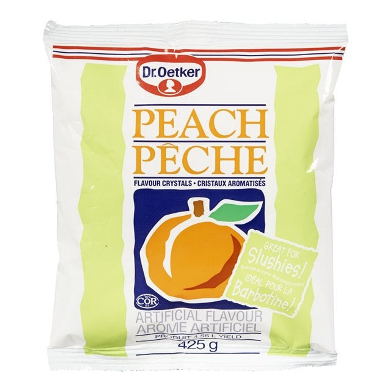 Dr. Oetker Peach Drink Mix, Crystal | 425G/Unit, 12 Units/Case