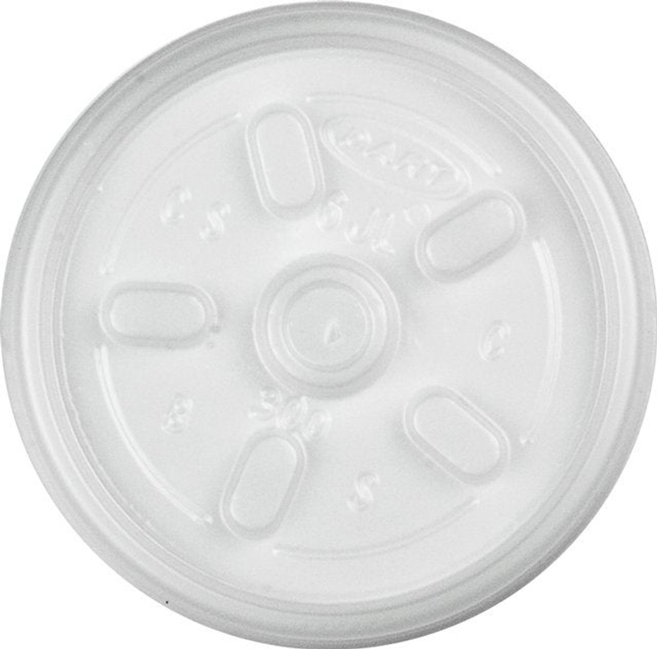 DART Translucent Plastic Lids, For 3.5oz/4oz Container And 6oz Cup | 100UN/Unit, 10 Units/Case