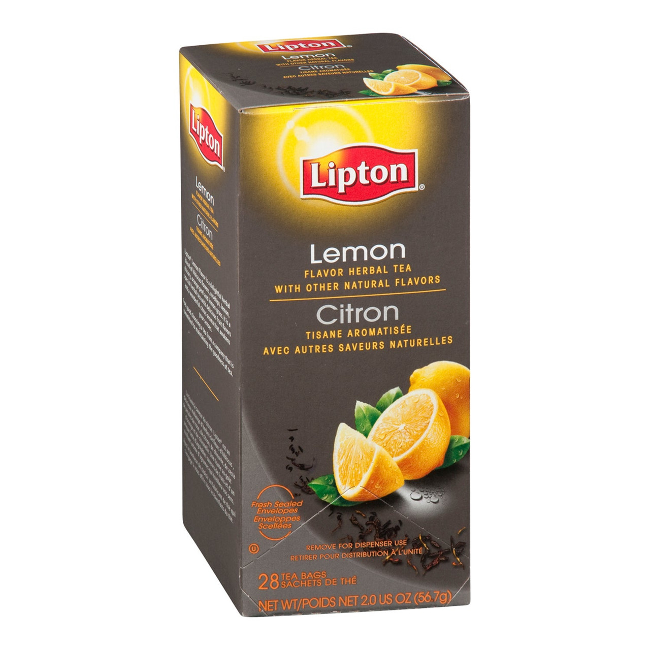 Lipton Lemon Herbal Tea, Natural Flavors - 28/Unit, 6 Units/Case-Chicken Pieces