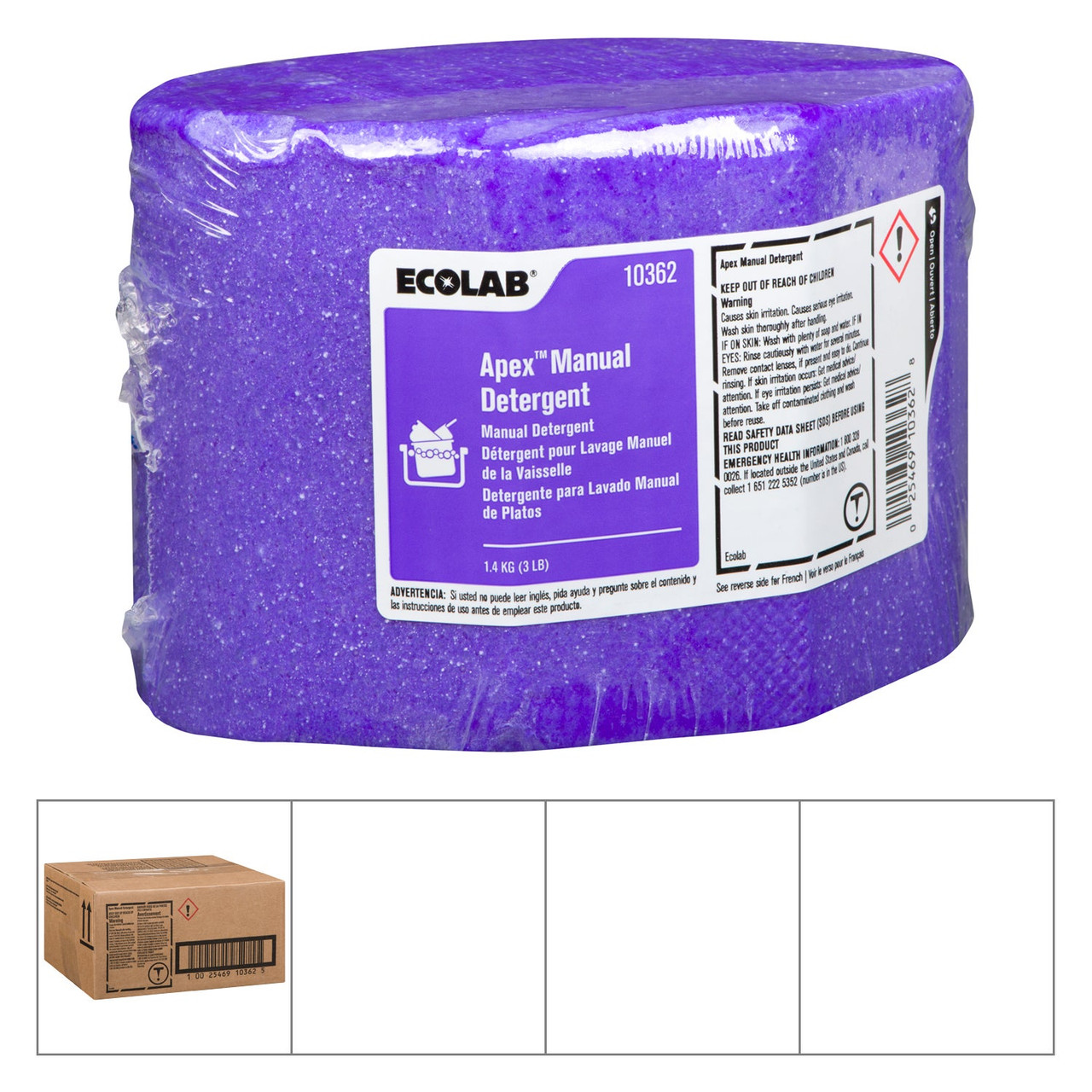 Ecolab Manual Apex Detergent | 1.4KG/Unit, 2 Units/Case