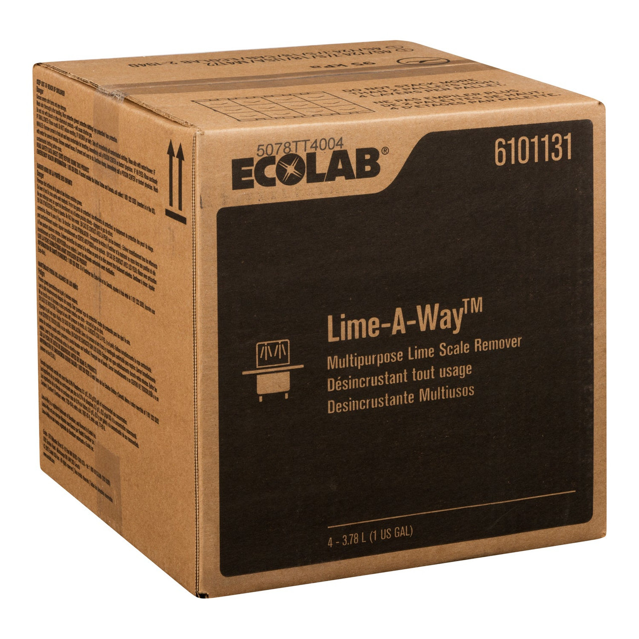 Ecolab Descaler Lime Away Solvent Cleaner | 3.78L/Unit, 4 Units/Case