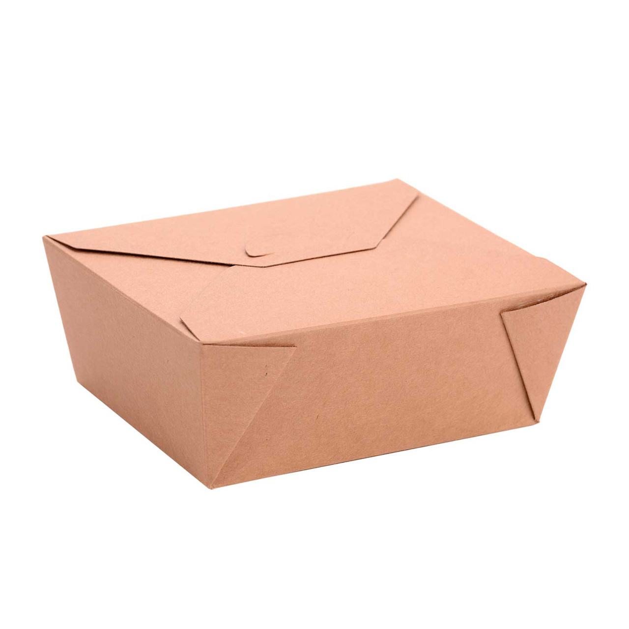 Greenpak Kraft Paper Take Out Boxes, Microwaveable, 6.75 X 5.5 X 2.5In | 50UN/Unit, 6 Units/Case