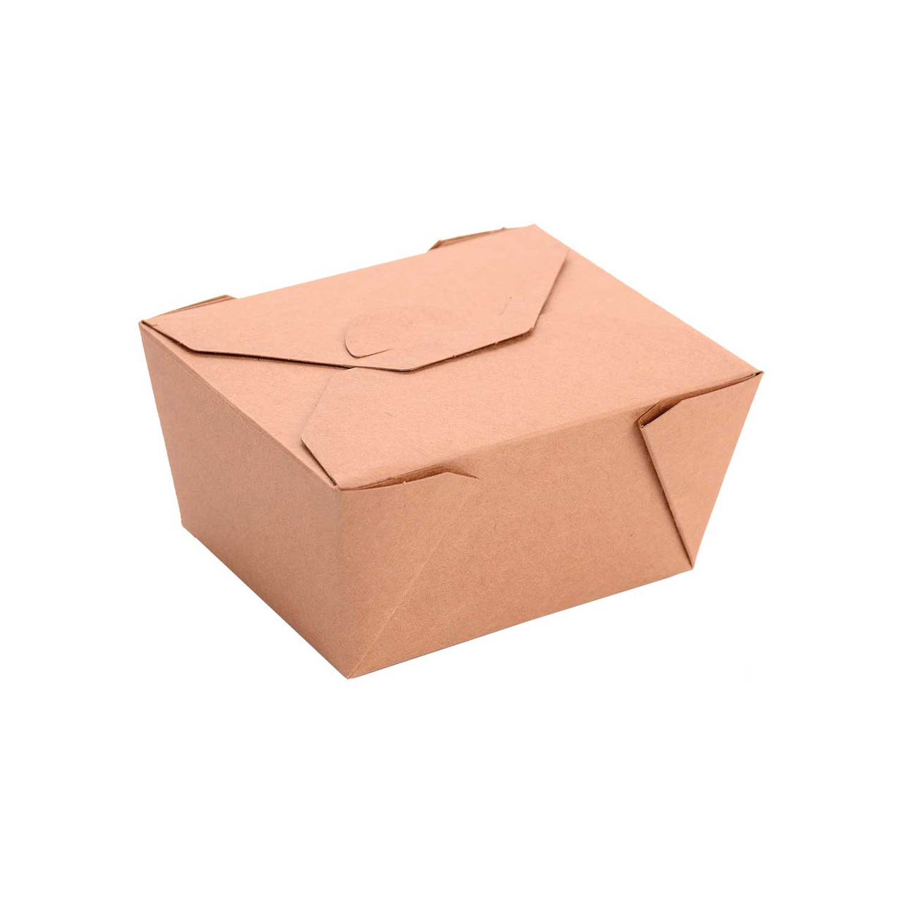 Greenpak Kraft Paper Take Out Boxes, Microwaveable, 5 X 4.5 X 2.5In | 50UN/Unit, 9 Units/Case