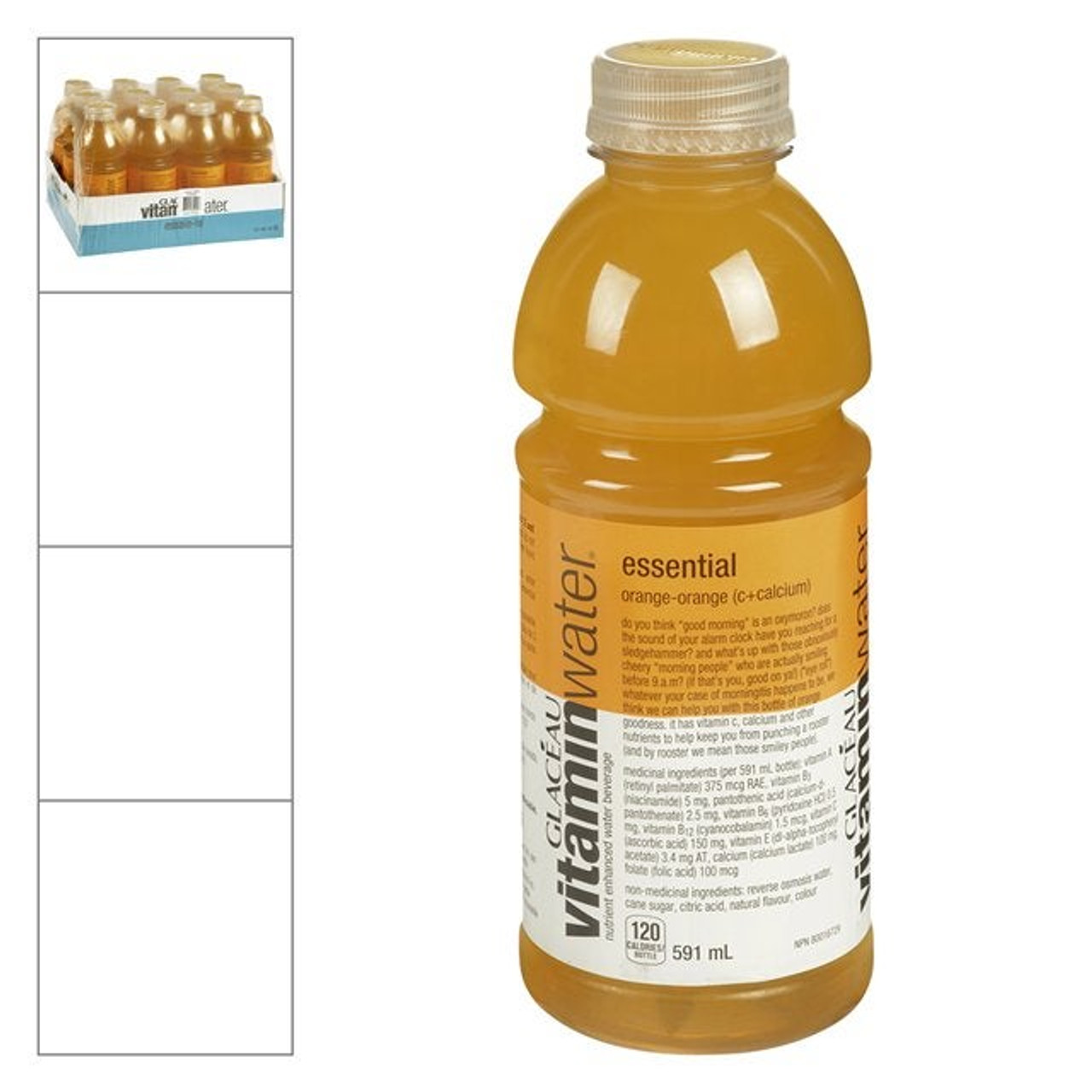 Glaceau Vitamin Essential Water, Polyethylene | 591ML/Unit, 12 Units/Case