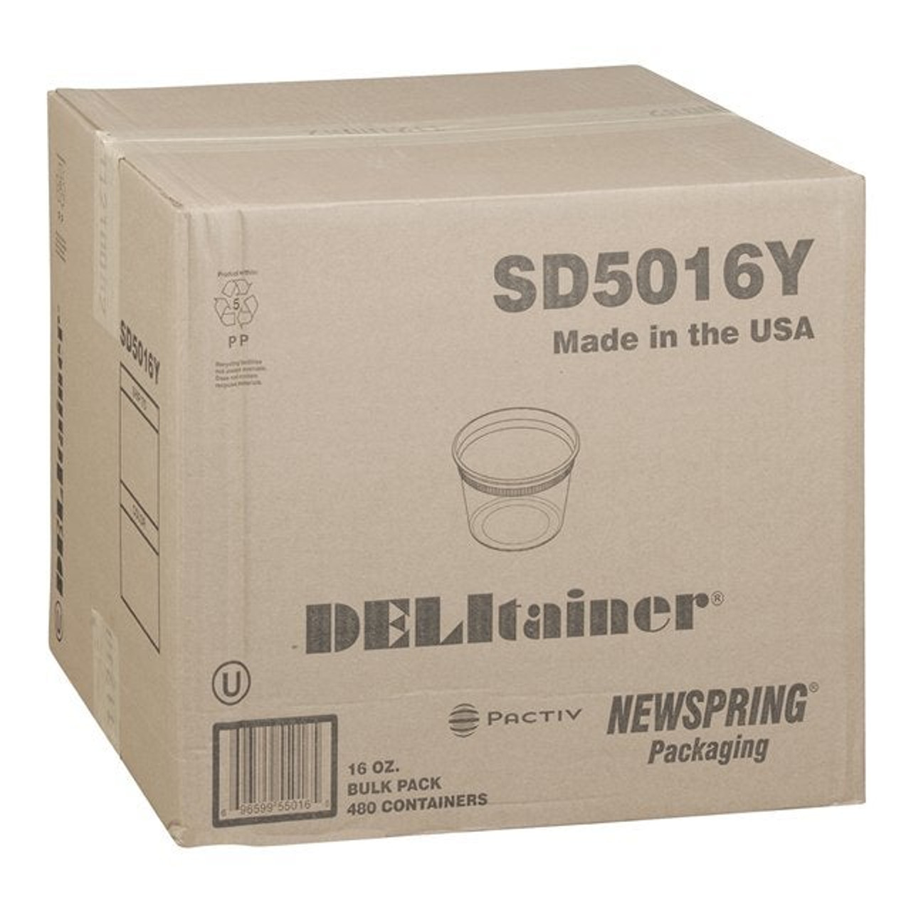 Delitainer 16 oz. Deli Food Containers w/ Lids - Pack of 36 By: Newspring