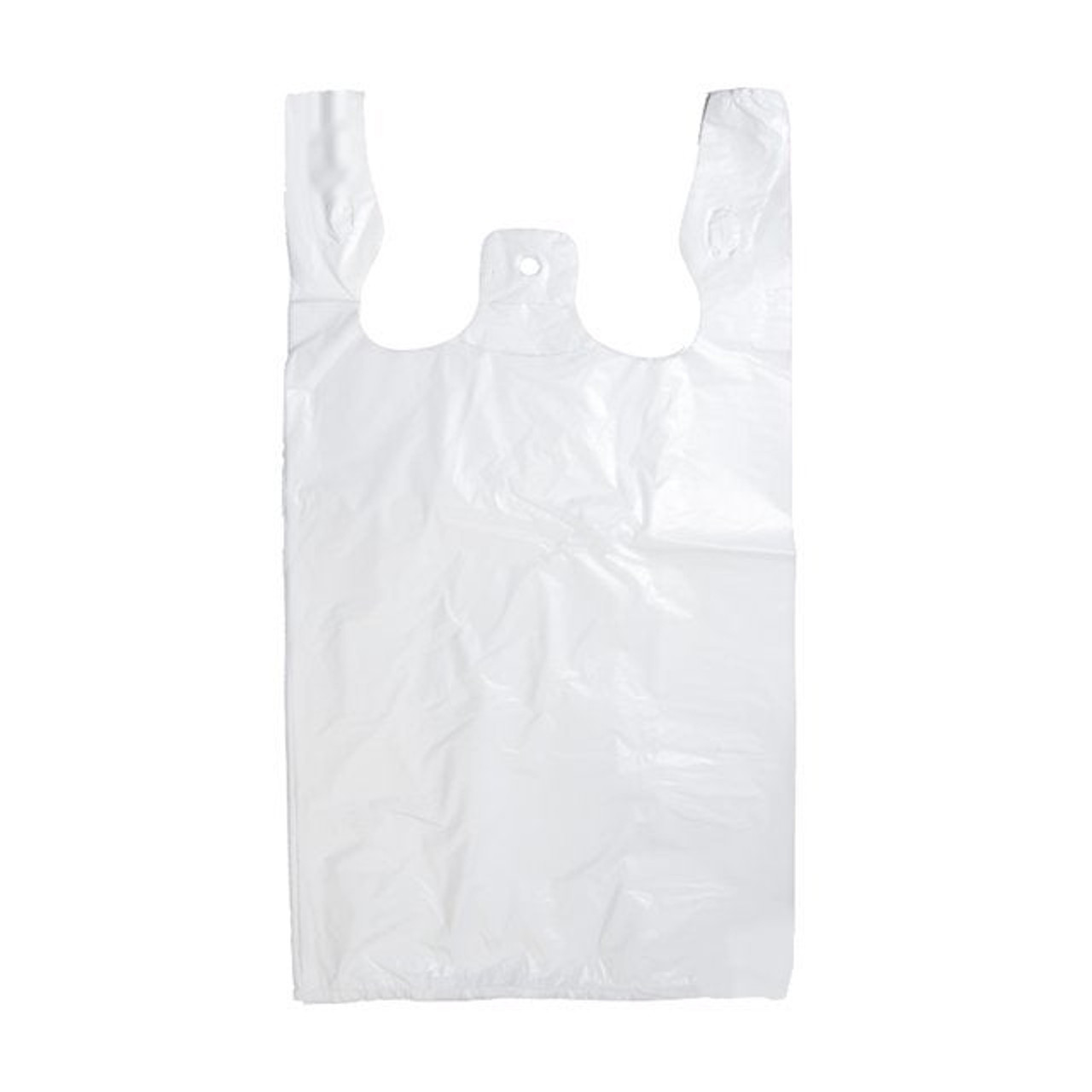 Gordon Choice White Plastic T-Shirt Bags, High Density, 11.5 X 7 X 22In | 1000UN/Unit, 1 Unit/Case