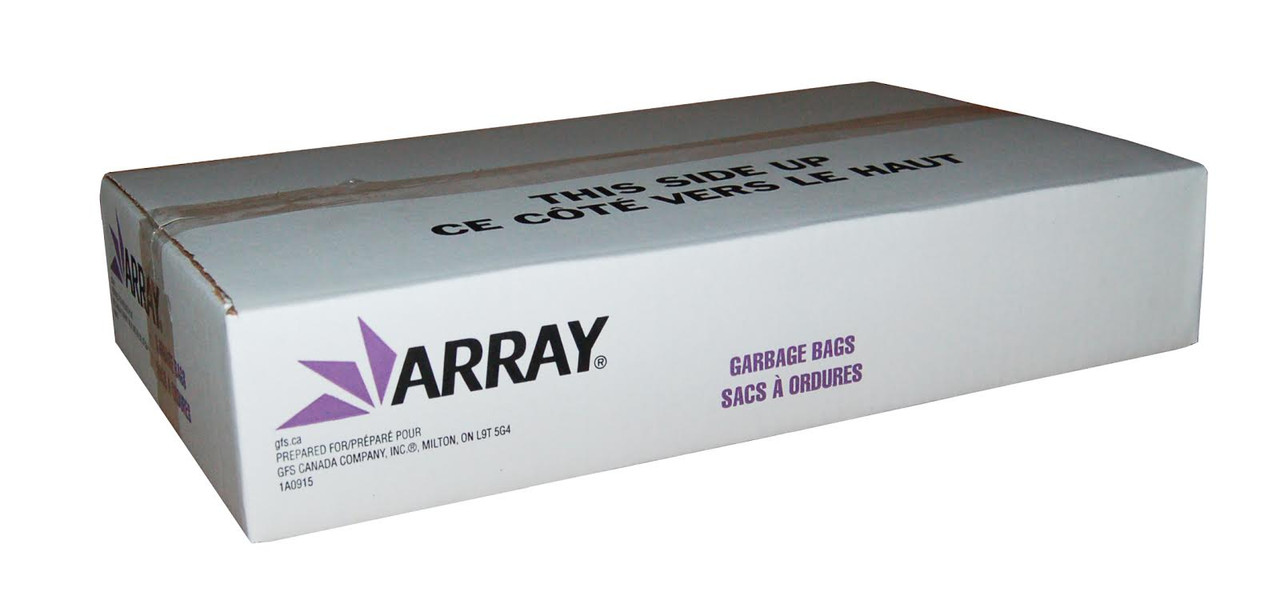 Array White Regular Garbage Bags, 20X22In | 500UN/Unit, 1 Unit/Case