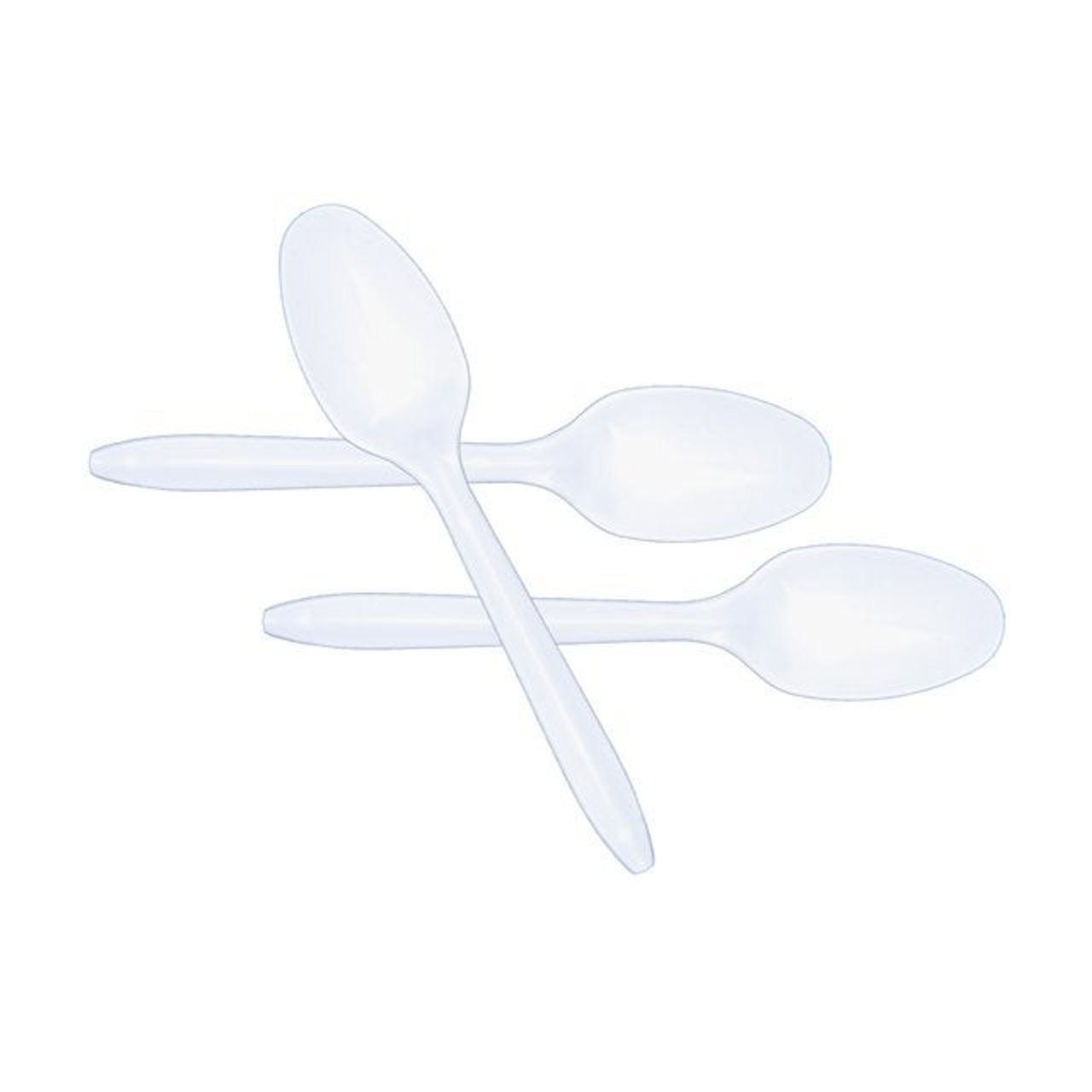 Gordon Choice White Polypropylene Plastic Tea Spoons, Medium Weight, Cutlery | 1000UN/Unit, 1 Unit/Case