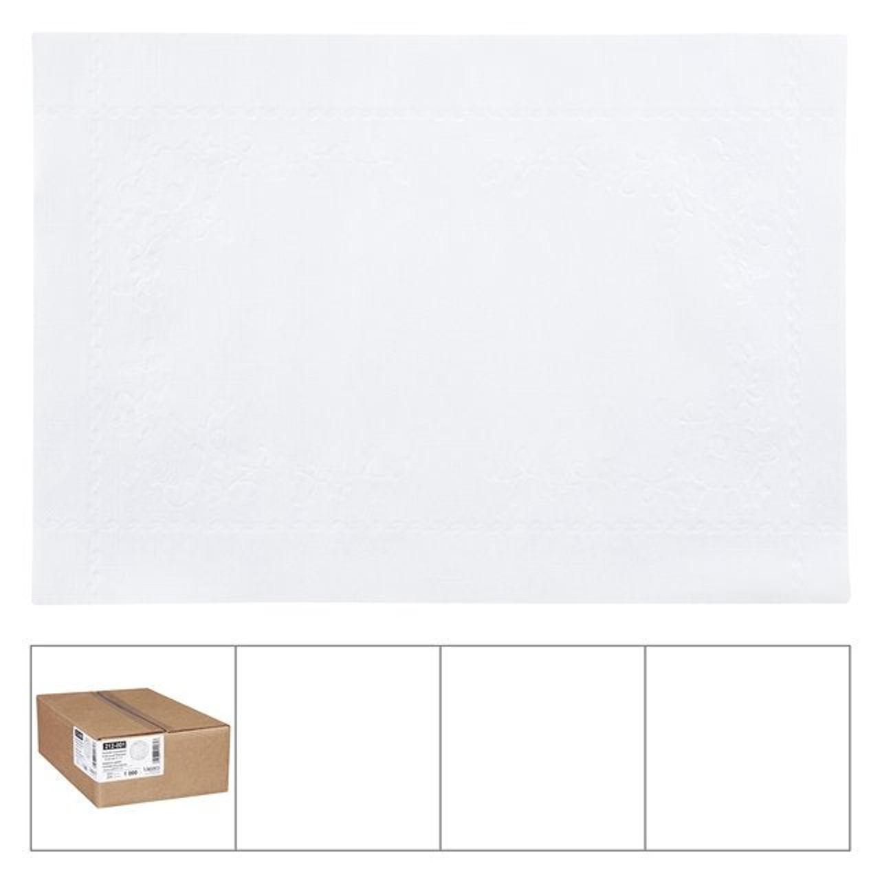 Lapaco Paper Placemats, Granada White 10 X 14In | 1000UN/Unit, 1 Unit/Case