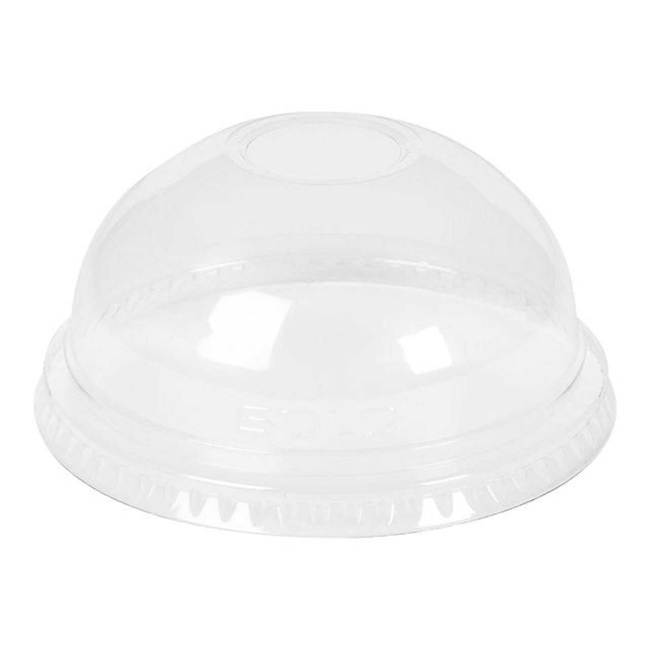 Solo Clear Plastic Dome Lids, For 9-22oz Cup, With Hole | 1000UN/Unit, 1 Unit/Case