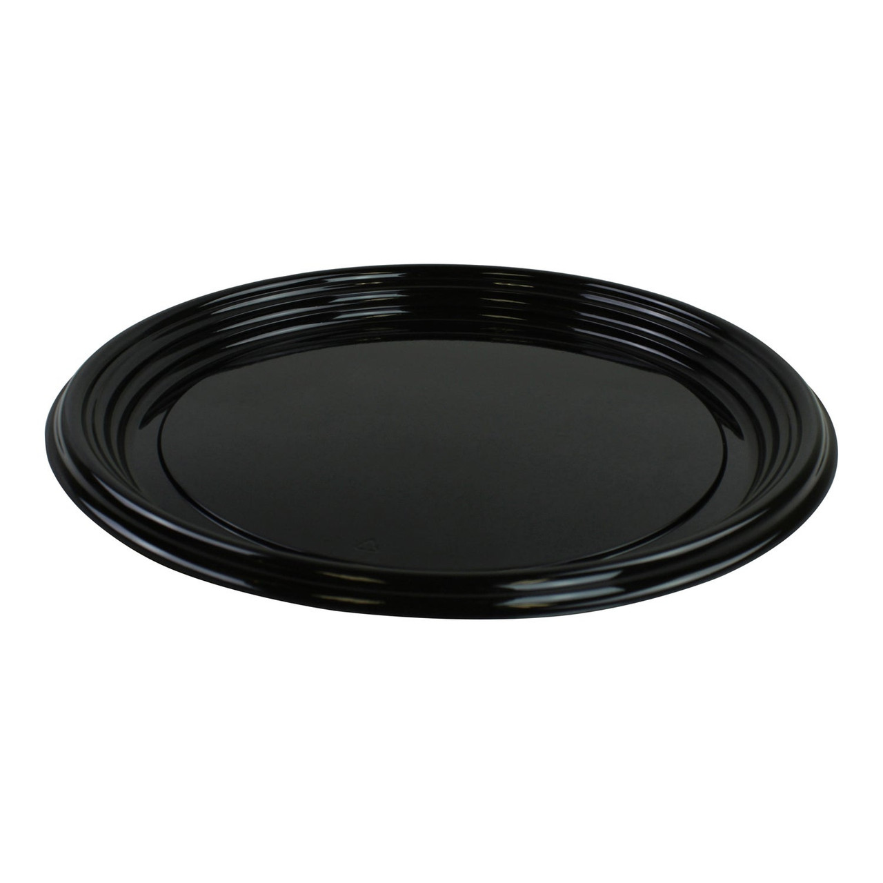 Sabert Round Plastic Platters, 12In Black | 36UN/Unit, 1 Unit/Case